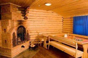 Справжня російська лазня являє собою дерев'яну бревенчатую хатинку