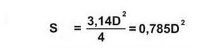 Якщо ви не знаєте перетин електропроводки, тоді його неважко розрахувати за формулою: